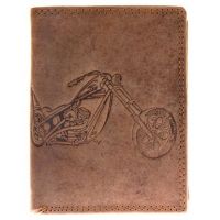 Kožená motorkářská peněženka 07